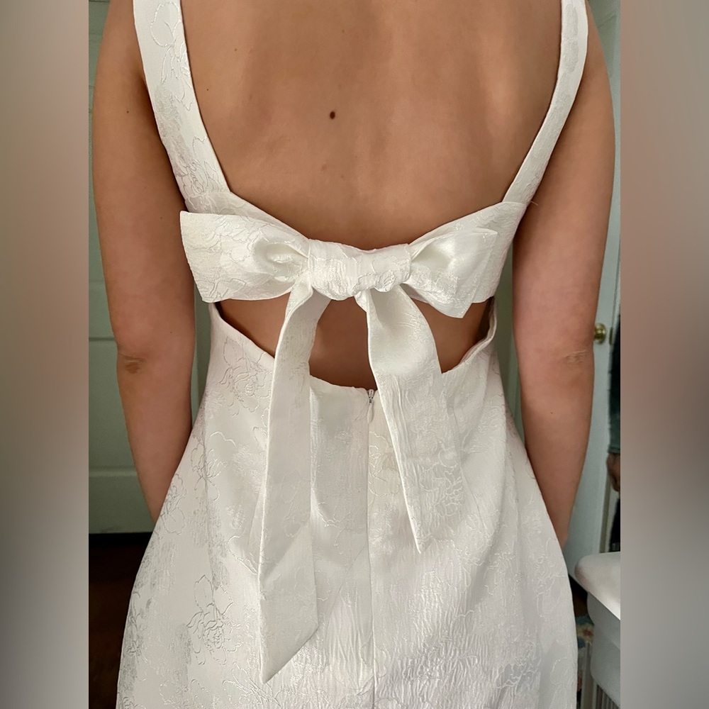 White mini dress
